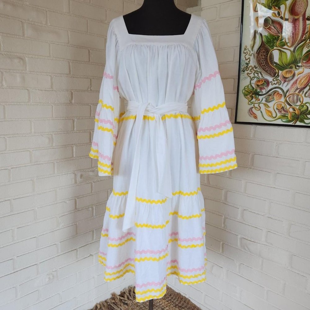Vintage style maxi boho Prarie dress Lisa Fernandez